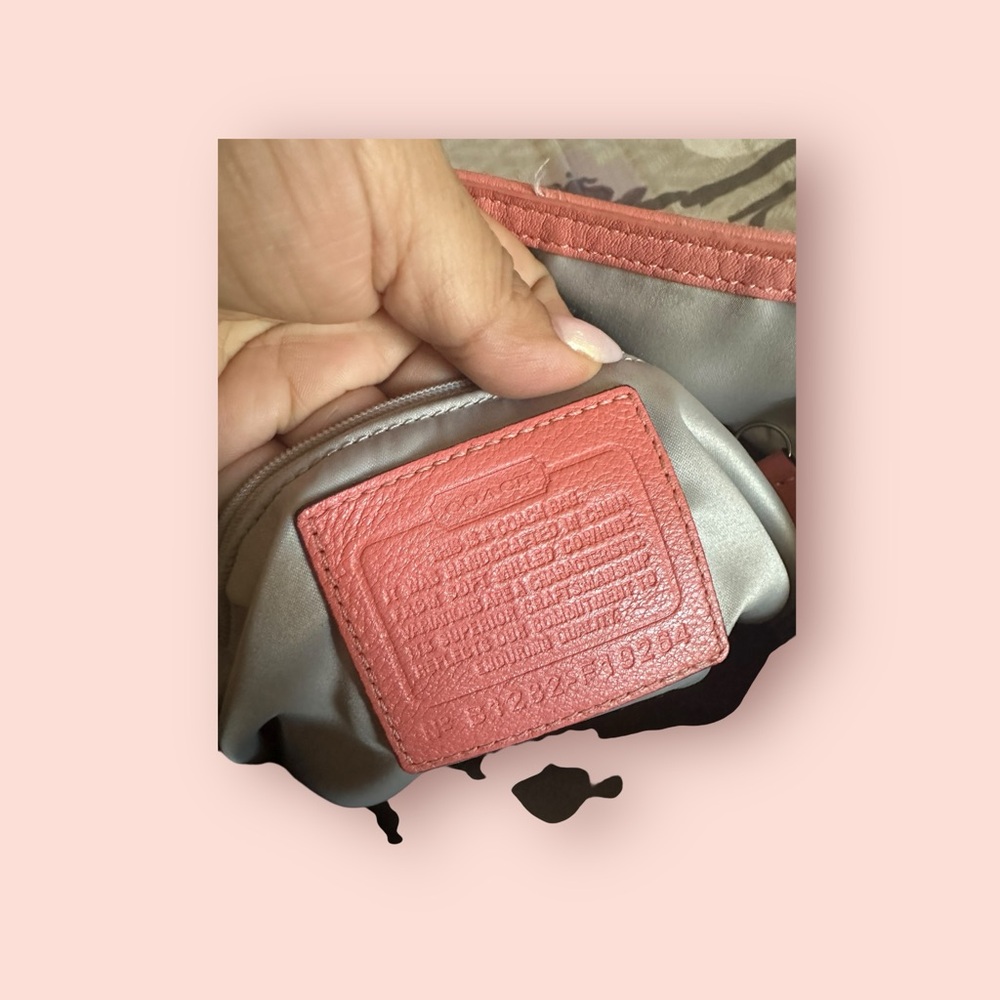 Coach bubble pink pebbled Leather Tote Bag - Picture 8 of 12